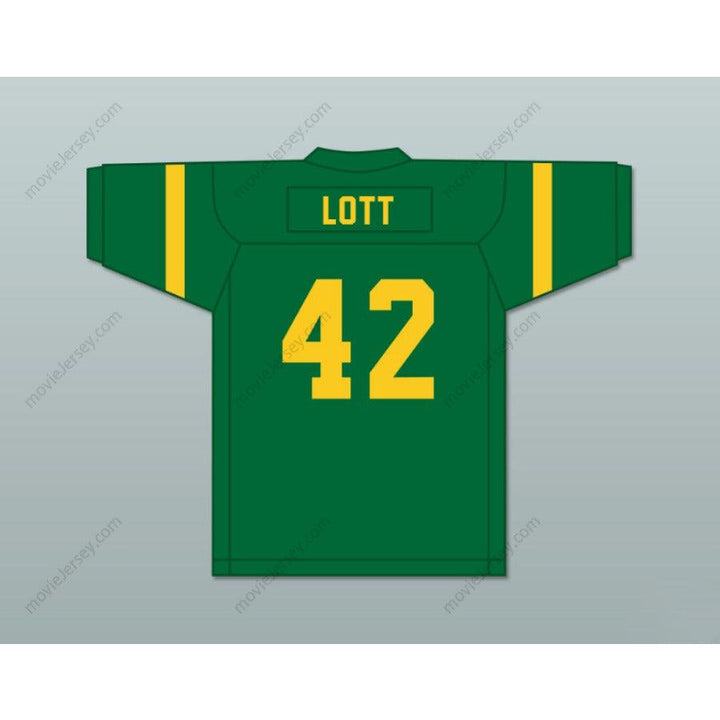 CUSTOM ANY Name Number RONNIE LOTT 42 EISENHOWER HIGH SCHOOL EAGLES GREEN FOOTBALL JERSEY Top Stitched S-6XL
