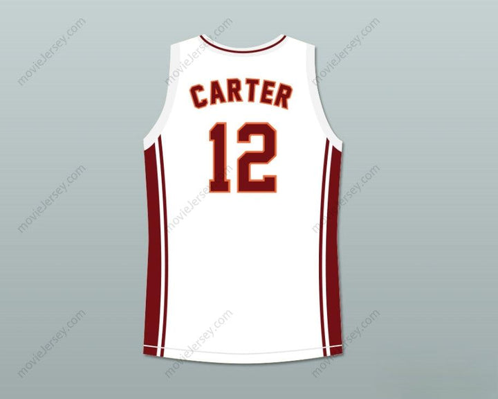 CUSTOM ANY Name Number ROBERT RI'CHARD DAMIEN CARTER 12 RICHMOND OILERS AWAY BASKETBALL JERSEY COACH CARTER Top Stitched S-6XL