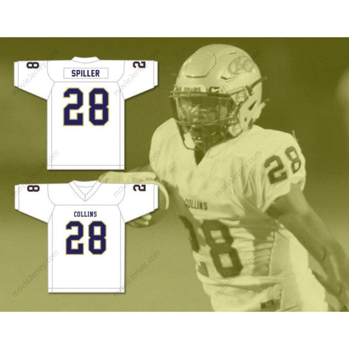 CUSTOM ANY Name Number ISAIAH SPILLER 28 KLEIN COLLINS HIGH SCHOOL TIGERS Football Jersey Top Stitched S-6XL