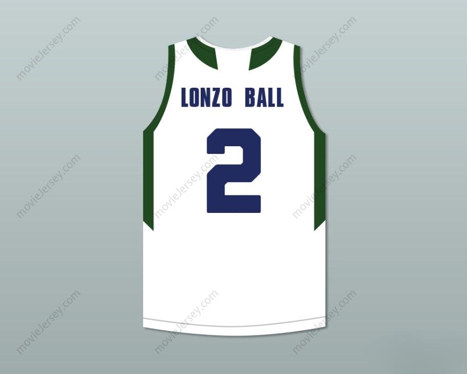 CUSTOM ANY Name Number LONZO BALL 2 CHINO HILLS HUSKIES WHITE BASKETBALL JERSEY WITH PATCH 2 Top Stitched S-6XL