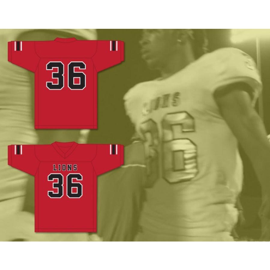 CUSTOM ANY Name Number JAVARIUS TAYLOR 36 EMCC LIONS FOOTBALL JERSEY INCLUDES PATCHES Top Stitched S-6XL