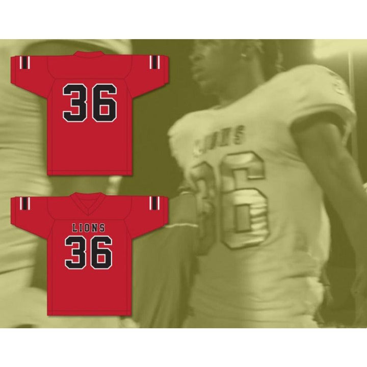 CUSTOM ANY Name Number JAVARIUS TAYLOR 36 EMCC LIONS FOOTBALL JERSEY INCLUDES PATCHES Top Stitched S-6XL