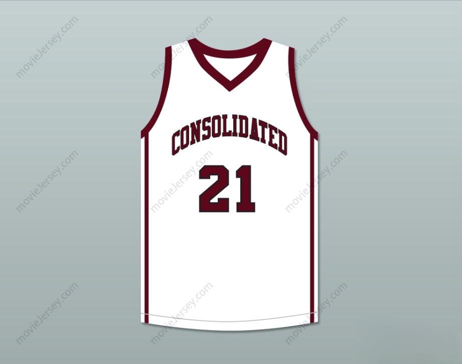 CUSTOM ANY Name Number  PLAYER 21 A&M CONSOLIDATED HIGH SCHOOL TIGERS WHITE BASKETBALL JERSEY Top Stitched S-6XL