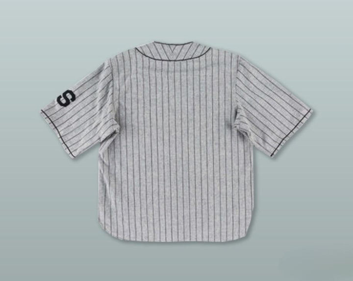 Custom Any Name Number BALTIMORE BLACK SOX NEGRO LEAGUE GRAY PINSTRIPED BASEBALL JERSEY Top Stitched S-6XL