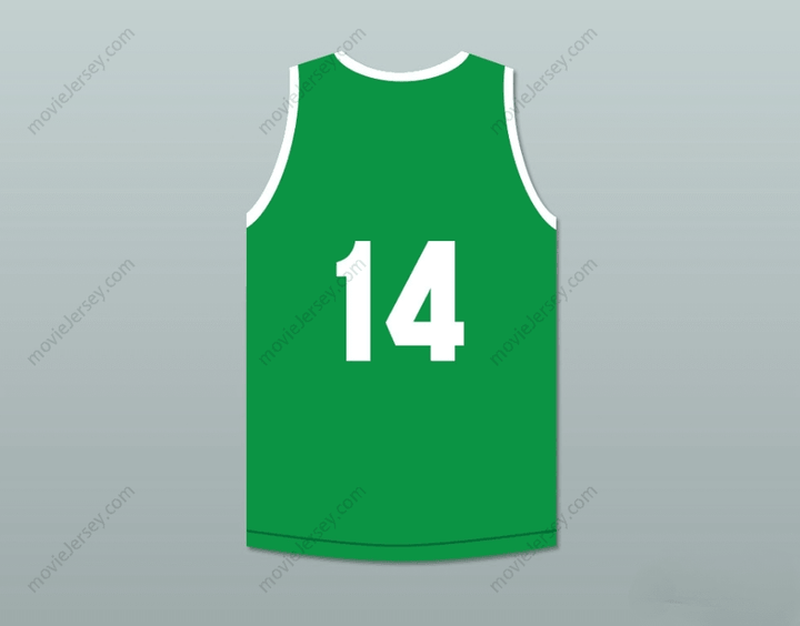 CUSTOM ANY Name Number 14 GREEN TOURNAMENT SHOOT OUT BASKETBALL JERSEY ABOVE THE RIM Top Stitched S-6XL