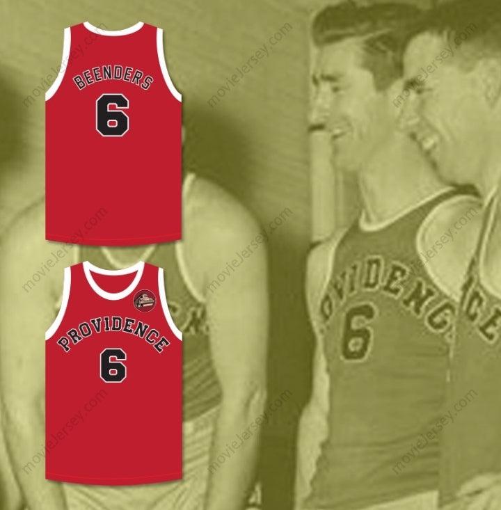 CUSTOM ANY Name Number HANK BEENDERS 6 PROVIDENCE STEAMROLLERS RED BASKETBALL JERSEY WITH PATCH Top Stitched S-6XL