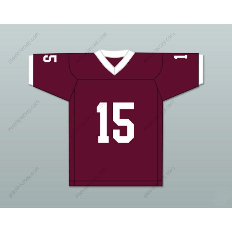 CUSTOM ANY Name Number CUSTOM AARON HERNANDEZ 15 BRISTOL CENTRAL RAMS MAROON FOOTBALL JERSEY VERSION Top Stitched S-6XL