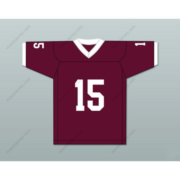 CUSTOM ANY Name Number CUSTOM AARON HERNANDEZ 15 BRISTOL CENTRAL RAMS MAROON FOOTBALL JERSEY VERSION Top Stitched S-6XL