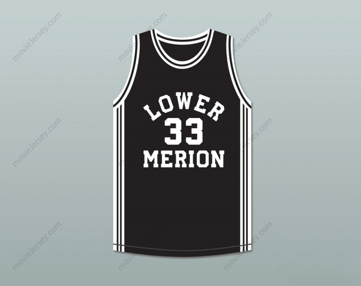 CUSTOM ANY Name Number  BRYANT 33 LOWER MERION HIGH SCHOOL ACES BLACK BASKETBALL JERSEY 1 Top Stitched S-6XL