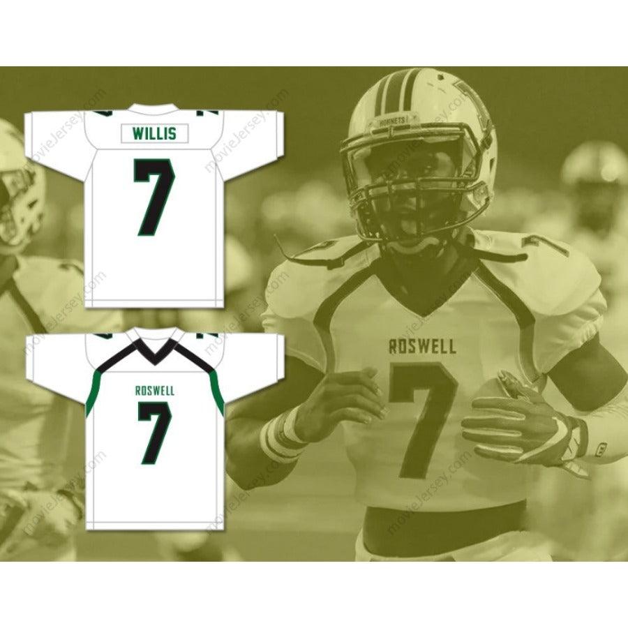 CUSTOM ANY Name Number MALIK WILLIS 7 ROSWELL HIGH SCHOOL HORNETS Football Jersey Top Stitched S-6XL