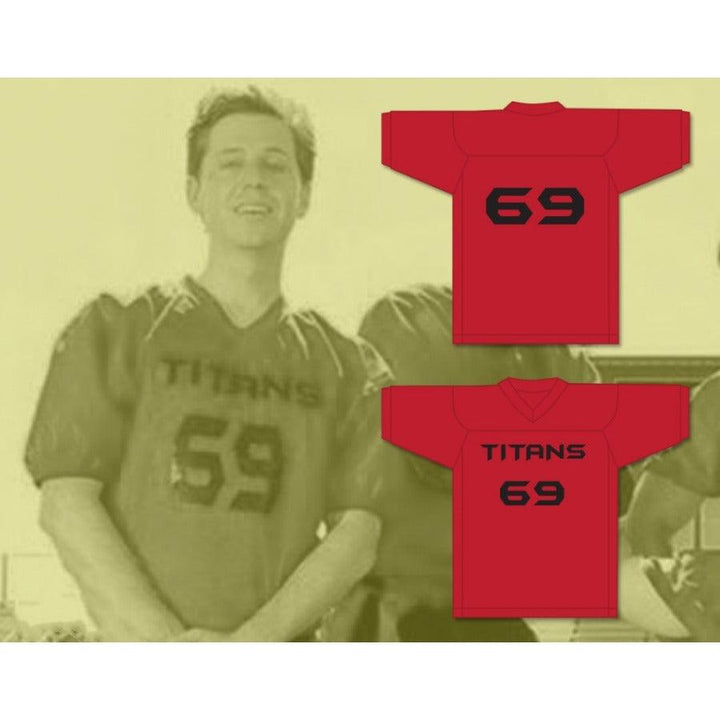 CUSTOM ANY Name Number ACE 69 TITANS INTRAMURAL FLAG FOOTBALL JERSEY BALLS OUT Top Stitched S-6XL