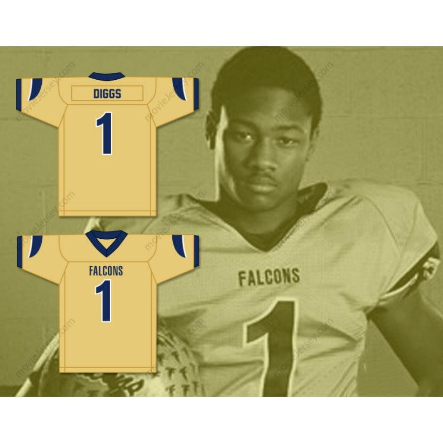 CUSTOM ANY Name Number STEFON DIGGS 1 OUR LADY OF GOOD COUNSEL HIGH SCHOOL FALCONS Football Jersey Top Stitched S-6XL