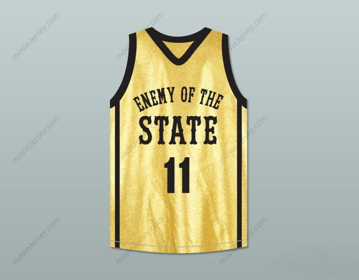 CUSTOM ANY Name Number ANTHONY MACKIE TECH 11 ENEMY OF THE STATE BASKETBALL JERSEY CROSSOVER Top Stitched S-6XL