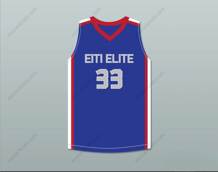 CUSTOM ANY Name Number Freeship Custom Any Name Number TACKO FALL 33 EACH 1 TEACH 1 ELITE AAU BLUE BASKETBALL JERSEY 2 Top Stitched S-6XL Top Stitched S-6XL