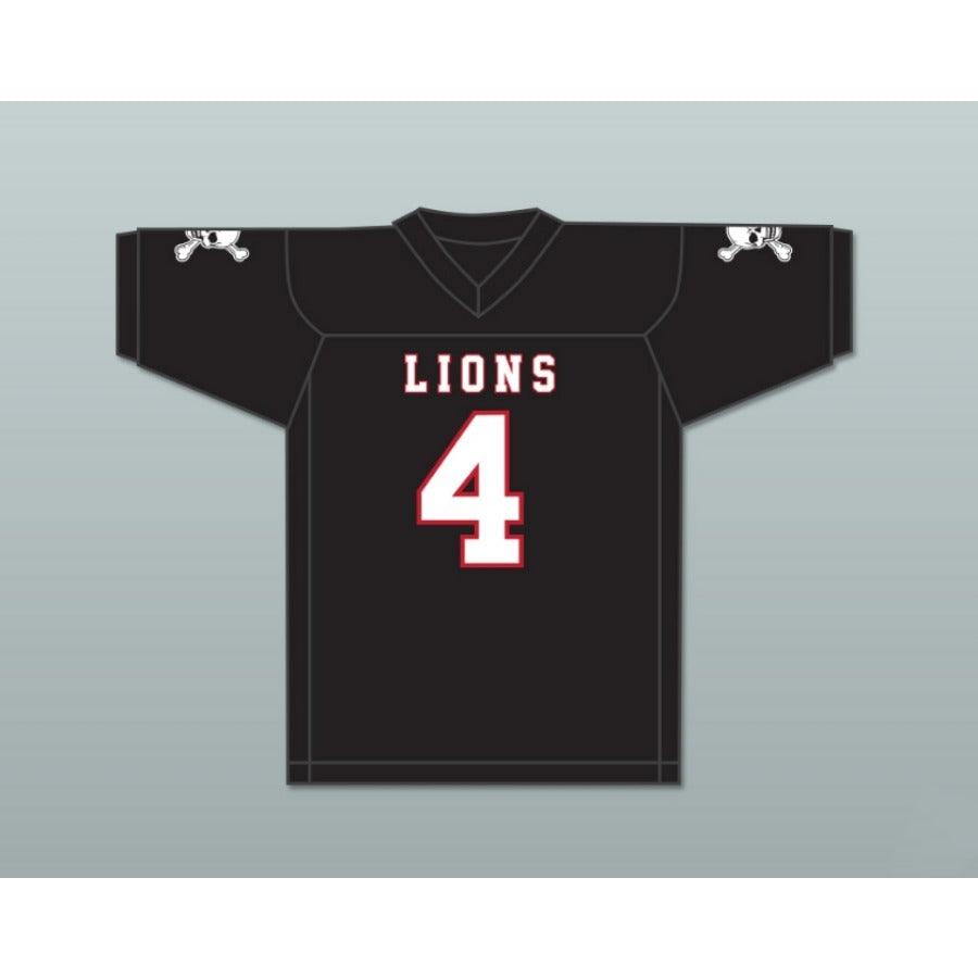 CUSTOM ANY Name Number WYATT ROBERTS 4 EMCC LIONS ALTERNATE Football Jersey Top Stitched S-6XL