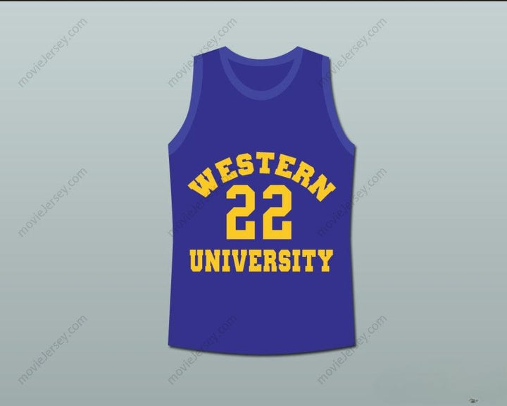 CUSTOM ANY Name Number ANFERNEE HARDAWAY BUTCH MCRAE WESTERN UNIVERSITY BASKETBALL JERSEY BLUE CHIPS MOVIE Top Stitched S-6XL