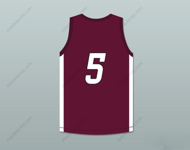 CUSTOM ANY Name Number PATRICK MAHOMES 5 WHITEHOUSE HIGH SCHOOL WILDCATS MAROON BASKETBALL JERSEY 1 Top Stitched S-6XL