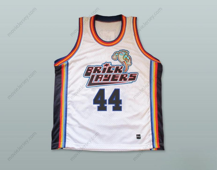CUSTOM ANY Name Number EDDIE CIBRIAN 44 BRICKLAYERS BASKETBALL JERSEY SIXTH ANNUAL ROCK N' JOCK B-BALL JAM 1996 Top Stitched S-6XL