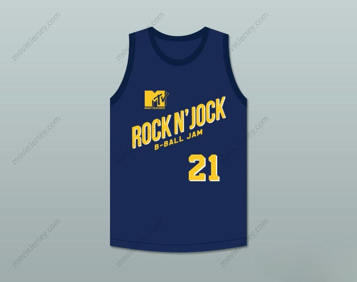 CUSTOM ANY Name Number MICHAEL MCCARY BASS 21 VIOLATORS BASKETBALL JERSEY SECOND ANNUAL ROCK N' JOCK B-BALL JAM 1992 Top Stitched S-6XL