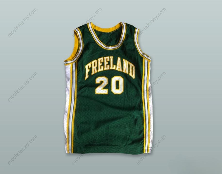 CUSTOM ANY Name Number FREELAND 20 DARK GREEN BASKETBALL JERSEY Top Stitched S-6XL