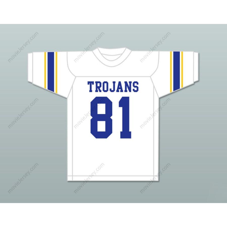 CUSTOM ANY Name Number DICK LANE 81 ANDERSON HIGH SCHOOL TROJANS WHITE FOOTBALL JERSEY Top Stitched S-6XL