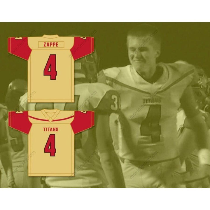 CUSTOM ANY Name Number BAILEY ZAPPE 4 VICTORIA EAST HIGH SCHOOL TITANS Football Jersey Top Stitched S-6XL