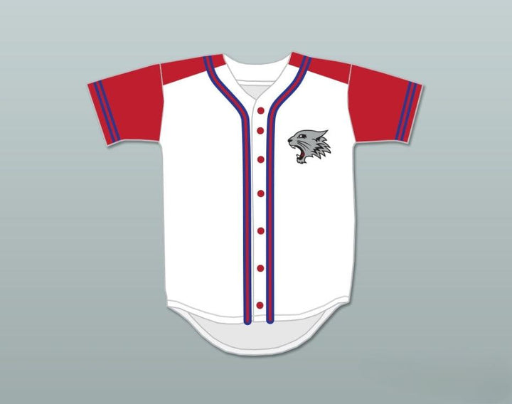 Custom Any Name Number CHAD DANFORTH 8 EAST HIGH SCHOOL WILDCATS BASEBALL JERSEY WITH PATCH Top Stitched S-6XL