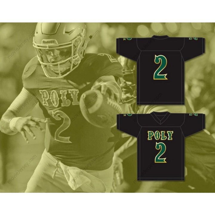 CUSTOM ANY Name Number MATT CORRAL 2 LONG BEACH POLYTECHNIC HIGH SCHOOL JACKRABBITS Football Jersey Top Stitched S-6XL