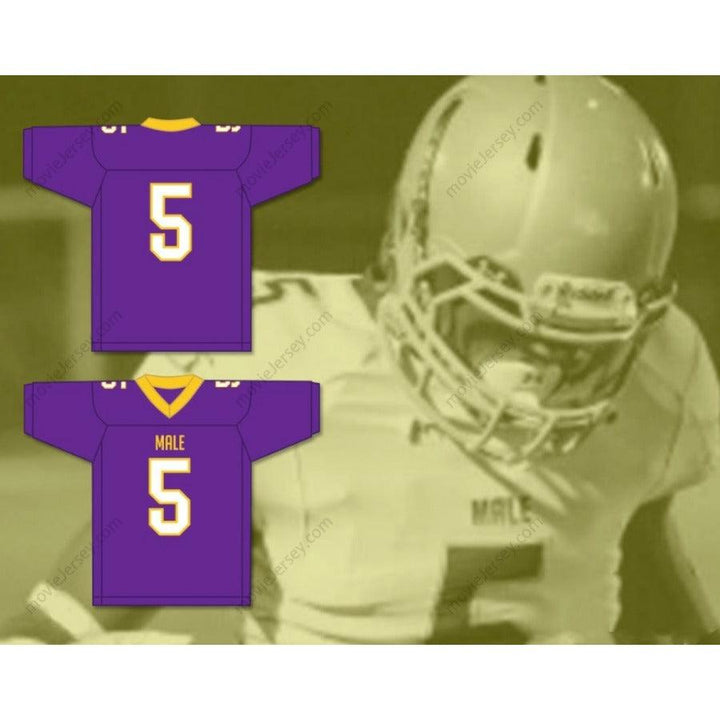 CUSTOM ANY Name Number NATE HOBBS 5 MALE HIGH SCHOOL BULLDOGS Football Jersey Top Stitched S-6XL