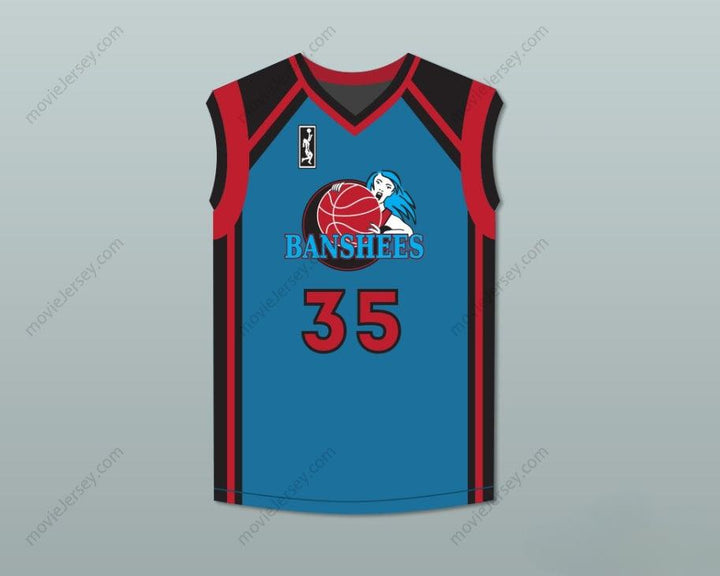 CUSTOM ANY Name Number HEATHER QUELLA MAGDA ROWONOWITCH 35 CHARLOTTE BANSHEES AWAY BASKETBALL JERSEY WITH WUBA PATCH JUWANNA MANN Top Stitched S-6XL
