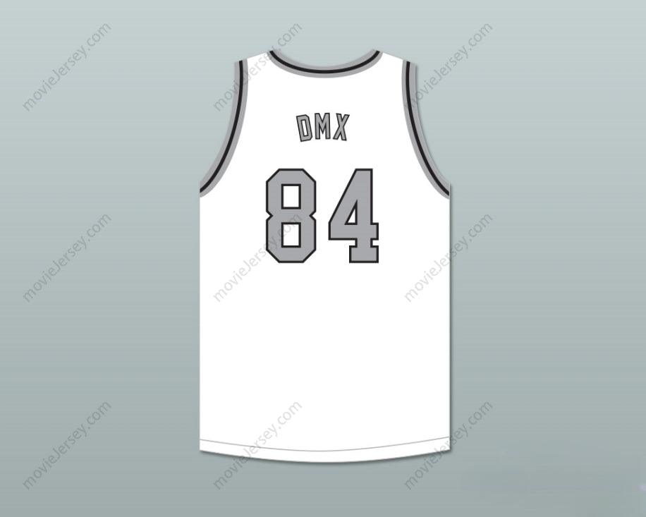 CUSTOM ANY Name Number DMX 84 ROUGH RYDERS WHITE BASKETBALL JERSEY 1 Top Stitched S-6XL