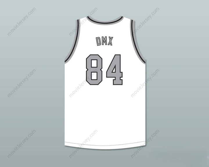 CUSTOM ANY Name Number DMX 84 ROUGH RYDERS WHITE BASKETBALL JERSEY 1 Top Stitched S-6XL