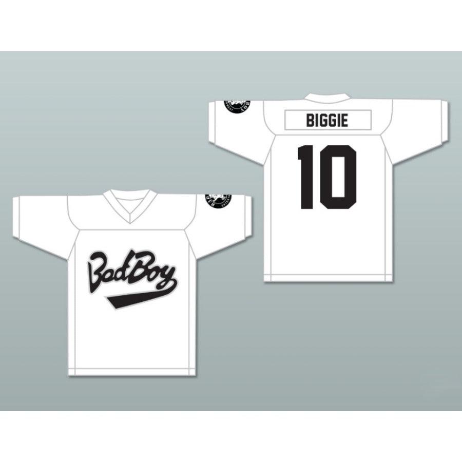 CUSTOM ANY Name Number BIGGIE SMALLS 10 BAD BOY FOOTBALL JERSEY Top Stitched S-6XL