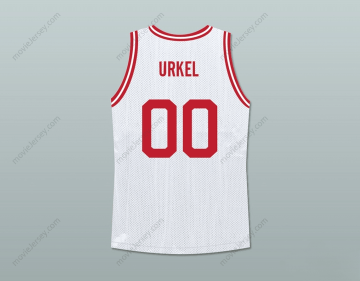 CUSTOM ANY Name Number FAMILY MATTERS STEVE URKEL 00 VANDERBILT MUSKRATS HIGH SCHOOL WHITE BASKETBALL JERSEY Top Stitched S-6XL