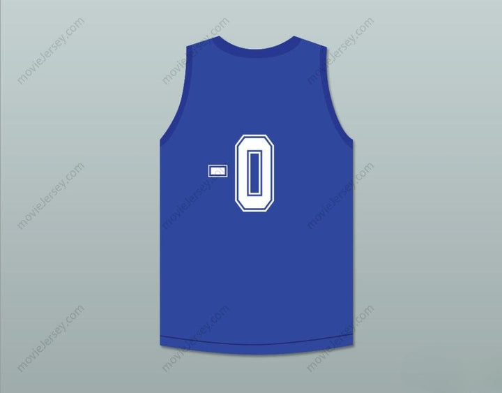 CUSTOM ANY Name Number ERNEST P. WORRELL 0 CLEAN SWEEP BLUE BASKETBALL JERSEY SLAM DUNK ERNEST 1 Top Stitched S-6XL