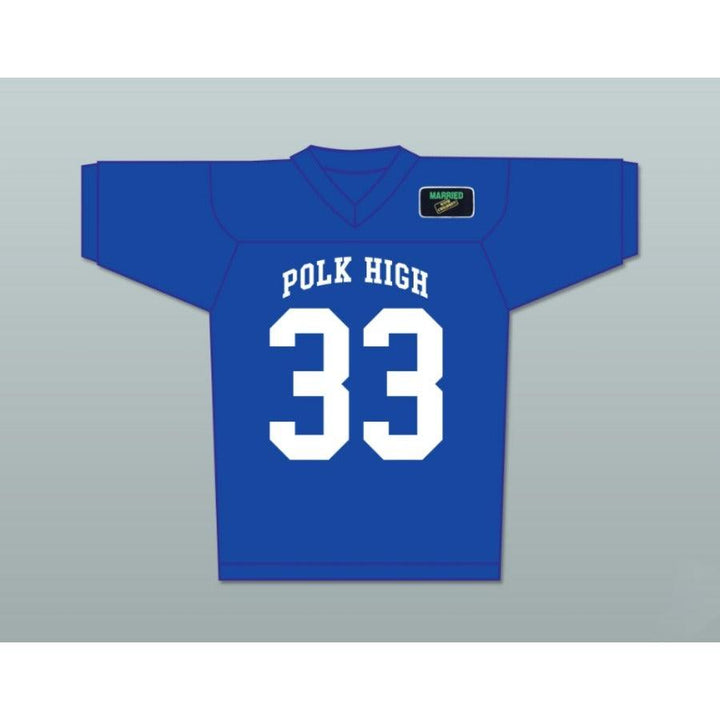 CUSTOM ANY Name Number AL BUNDY 33 POLK HIGH SCHOOL FOOTBALL JERSEY INCLUDES MARRIED Top Stitched S-6XL