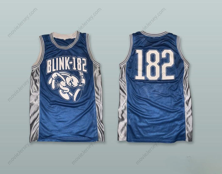 CUSTOM ANY Name Number BLINK 182 BLUE BASKETBALL JERSEY Top Stitched S-6XL