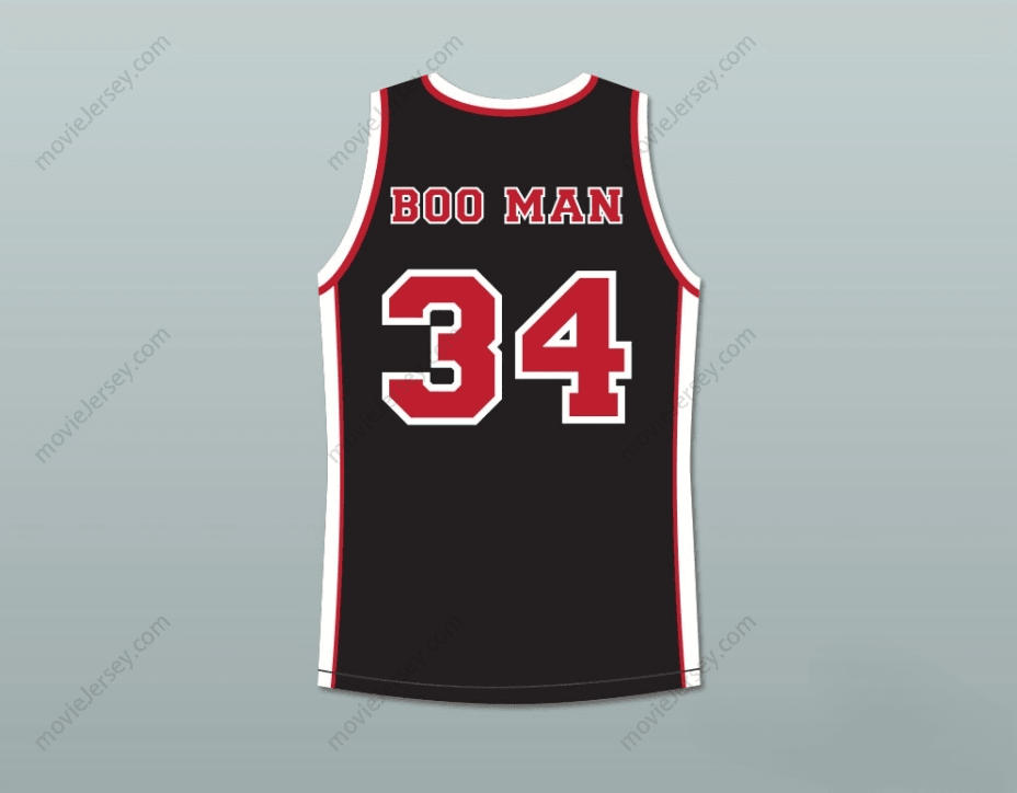 CUSTOM ANY Name Number GUY TORRY BOO MAN 34 SUNSET PARK BLACK BASKETBALL JERSEY Top Stitched S-6XL