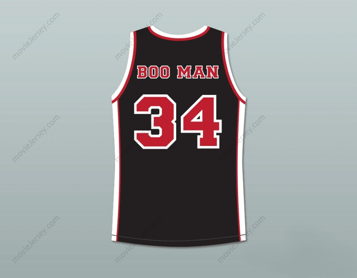 CUSTOM ANY Name Number GUY TORRY BOO MAN 34 SUNSET PARK BLACK BASKETBALL JERSEY Top Stitched S-6XL