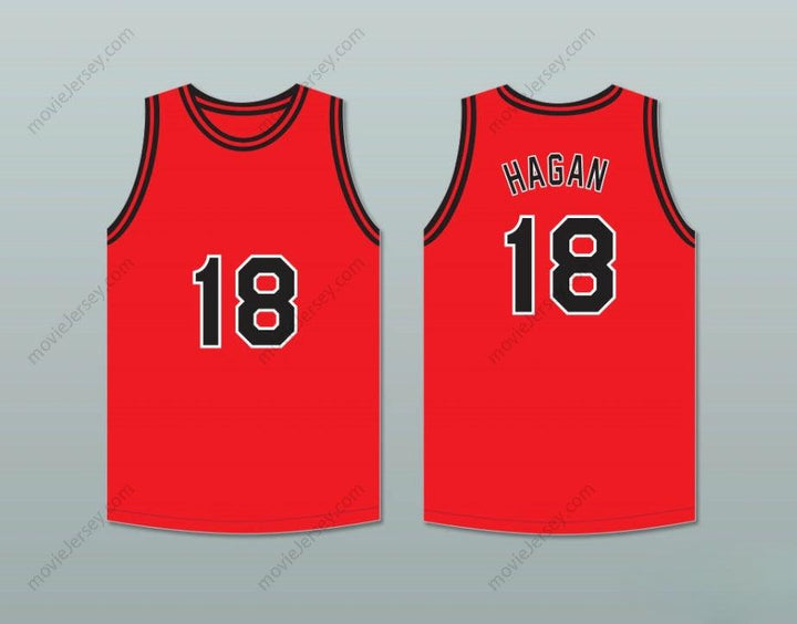 CUSTOM ANY Name Number CLIFF HAGAN 18 OWENSBORO HIGH SCHOOL RED DEVILS RED BASKETBALL JERSEY 1 Top Stitched S-6XL