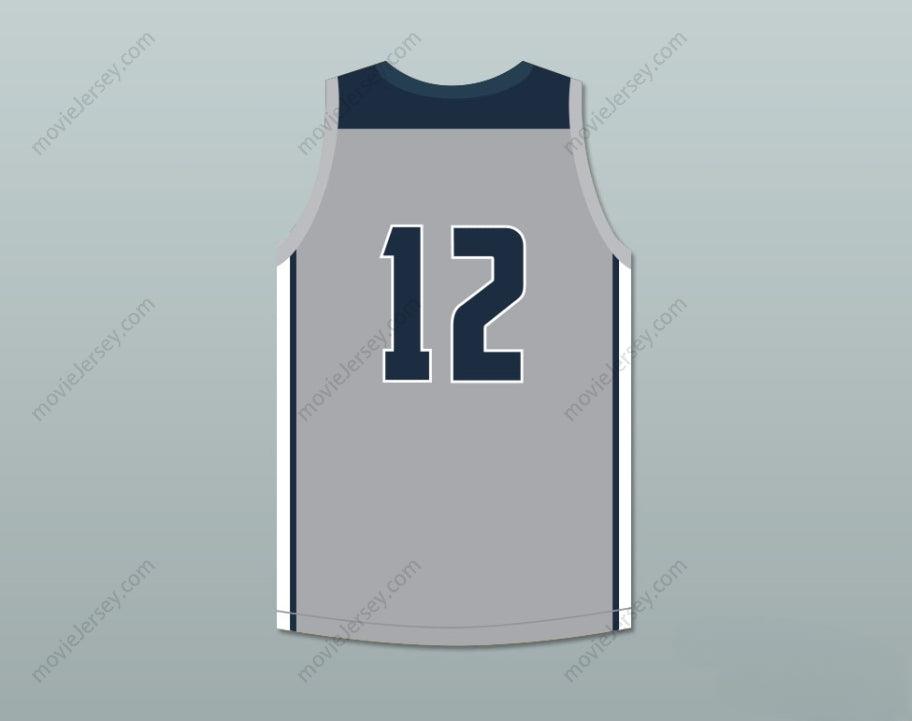CUSTOM ANY Name Number JA MORANT 12   HORNETS GRAY BASKETBALL JERSEY 1 Top Stitched S-6XL