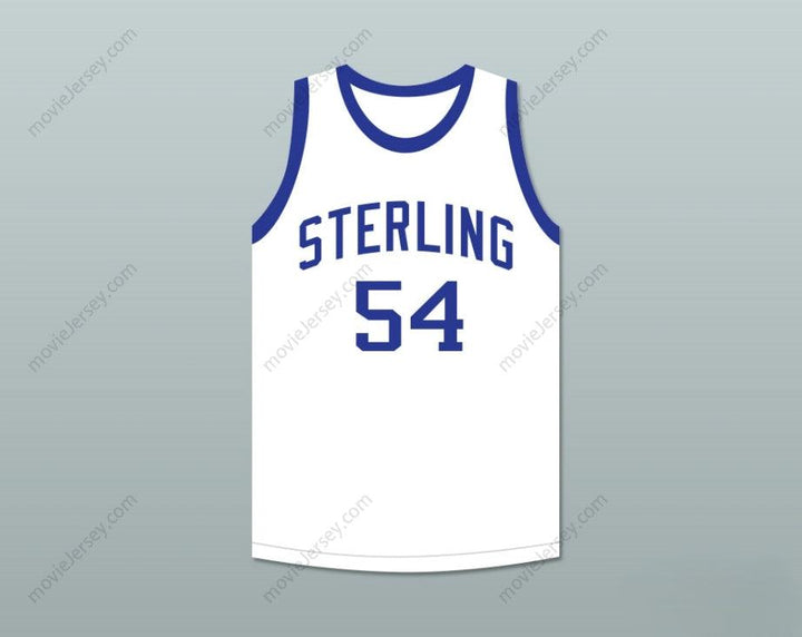CUSTOM ANY Name Number CLYDE DREXLER 54 STERLING HIGH SCHOOL RAIDERS WHITE BASKETBALL JERSEY 1 Top Stitched S-6XL
