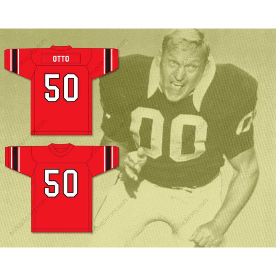CUSTOM ANY Name Number JIM OTTO 50 WAUSAU EAST HIGH SCHOOL LUMBERJACKS Football Jersey Top Stitched S-6XL