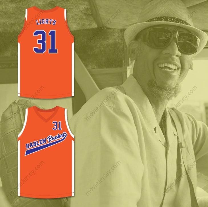 CUSTOM ANY Name Number LIGHTS 31 HARLEM BUCKETS BASKETBALL JERSEY UNCLE DREW Top Stitched S-6XL