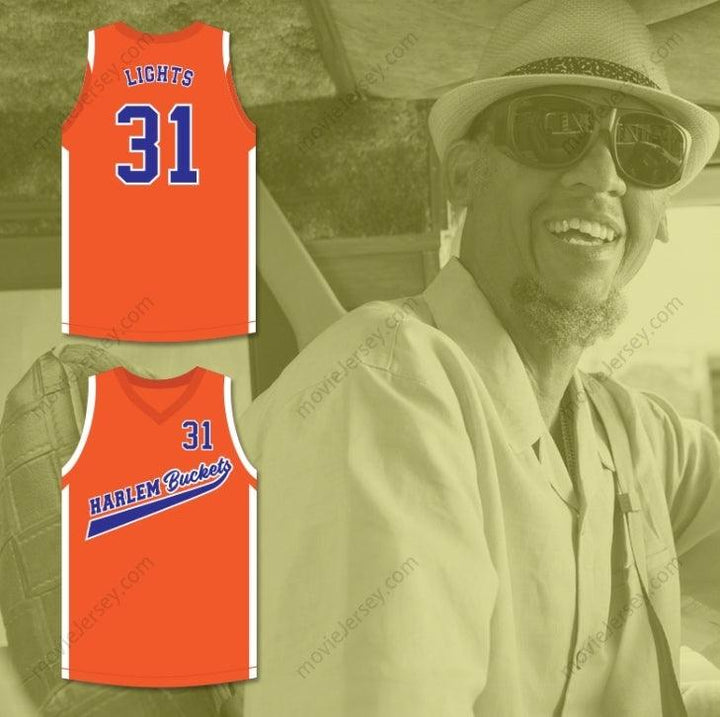 CUSTOM ANY Name Number LIGHTS 31 HARLEM BUCKETS BASKETBALL JERSEY UNCLE DREW Top Stitched S-6XL