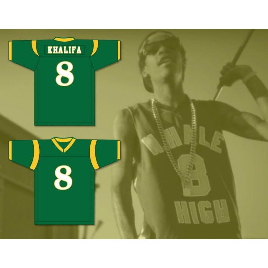 CUSTOM ANY Name Number WIZ KHALIFA 8 N. HALE HIGH SCHOOL Football Jersey Top Stitched S-6XL