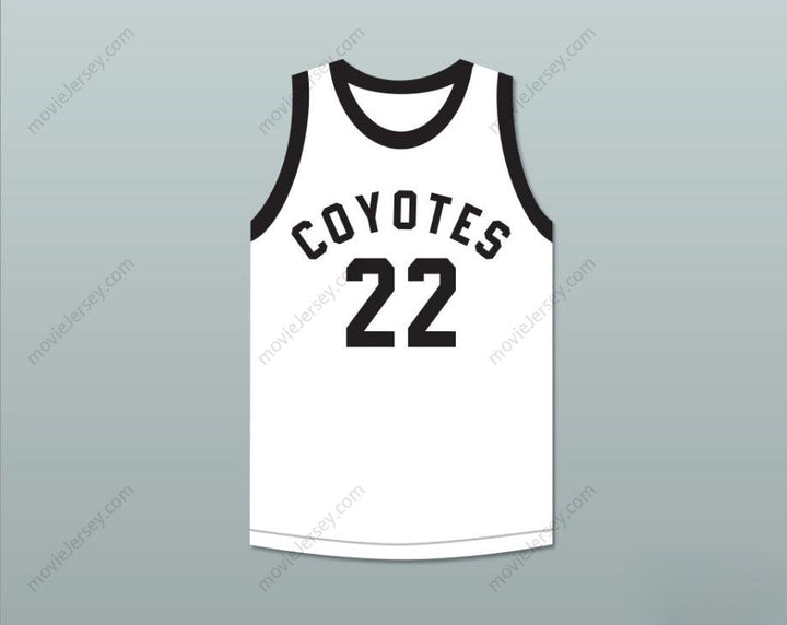 CUSTOM ANY Name Number PHIL JACKSON 22  HIGH SCHOOL COYOTES WHITE BASKETBALL JERSEY Top Stitched S-6XL