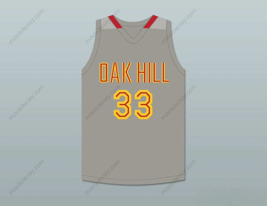 CUSTOM ANY Name Number KEVIN DURANT 33 OAK HILL ACADEMY GRAY BASKETBALL JERSEY Top Stitched S-6XL