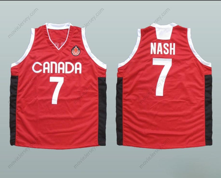 CUSTOM ANY Name Number STEVE NASH CANADA BASKETBALL JERSEY Top Stitched S-6XL