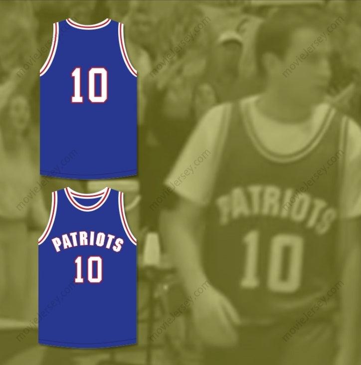 CUSTOM ANY Name Number JACOB 10 WILL FOSTER HIGH SCHOOL PATRIOTS BLUE BASKETBALL JERSEY THE RED SNEAKERS Top Stitched S-6XL